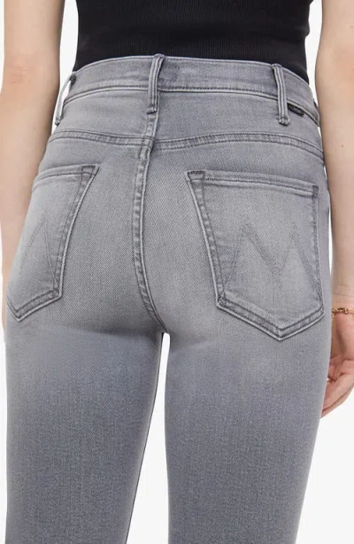 Mother The Hustler High Waist Ankle Bootcut Jeans In Blue