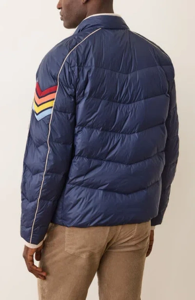 Marine Layer Bode Water Resistant Puffer Jacket In Blue