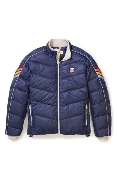 Marine Layer Bode Water Resistant Puffer Jacket In Blue