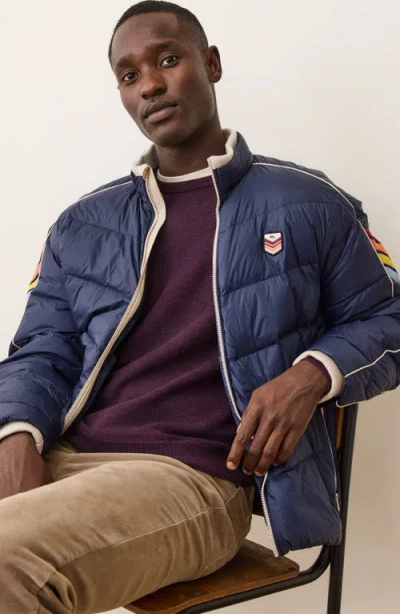 Marine Layer Bode Water Resistant Puffer Jacket In Blue