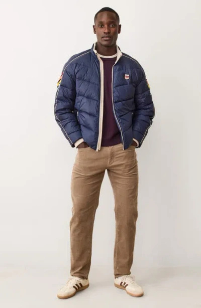 Marine Layer Bode Water Resistant Puffer Jacket In Blue