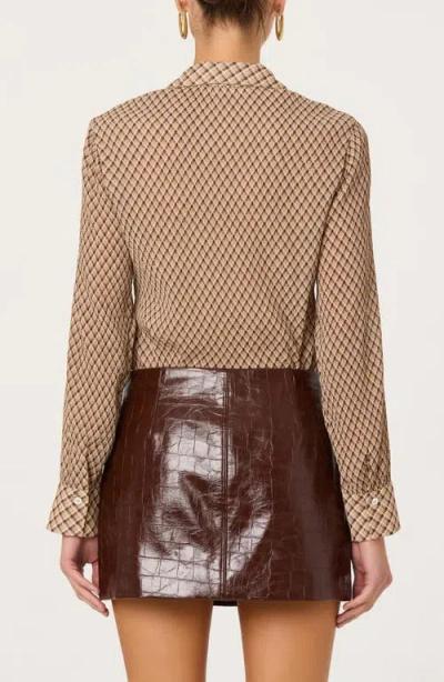 Astr The Label Laurel Button-up Shirt In Nude