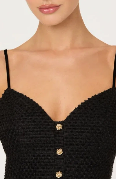 Astr The Label Paislee Texture Peplum Top In Black