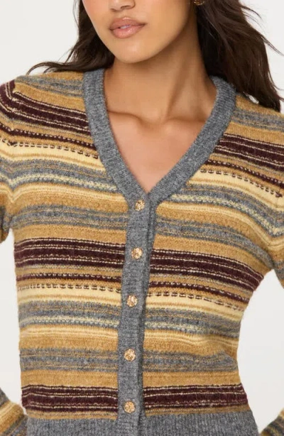 Astr The Label August Stripe Cardigan In Multi
