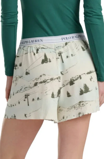 Polo Ralph Lauren Boxer Pajama Shorts In Blue