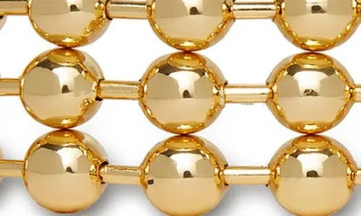 Lele Sadoughi Diana Triple Row Beaded Choker Necklace In Gold