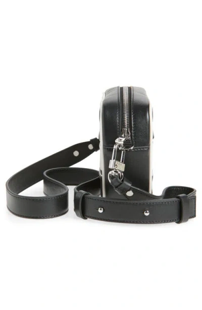 Amiri Striped Logo Shoulder Bag In Black