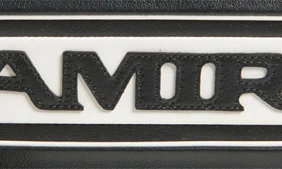 Amiri Striped Logo Shoulder Bag In Black