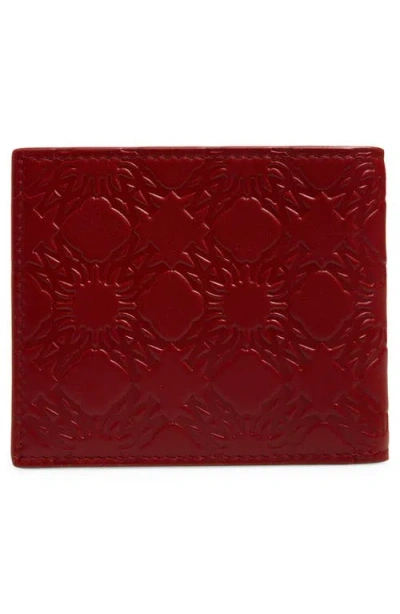 Amiri Ma Quad Leather Bifold Wallet In Red