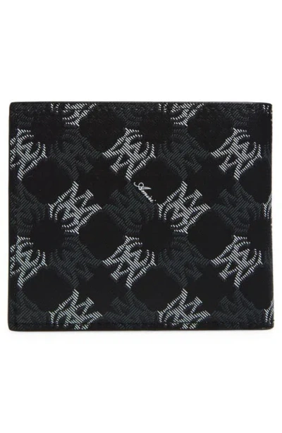 Amiri Ma Quad Coated Canvas Bifold Wallet In Black