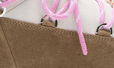 Moon Boot Two-tone Suede S X Guest In Residence Icon Low Ankle Boots In Animal Print