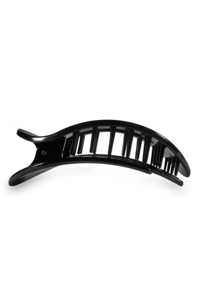 Teleties Large Flat Round Hair Clip In Black