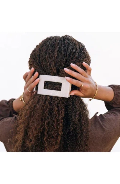 Teleties Medium Flat Rectangle Hair Clip In Neutral