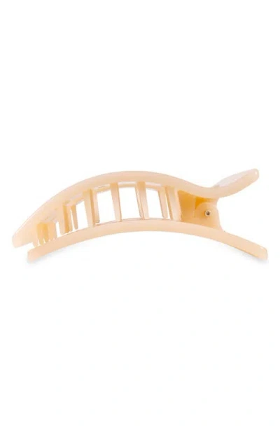 Teleties Medium Flat Rectangle Hair Clip In Neutral