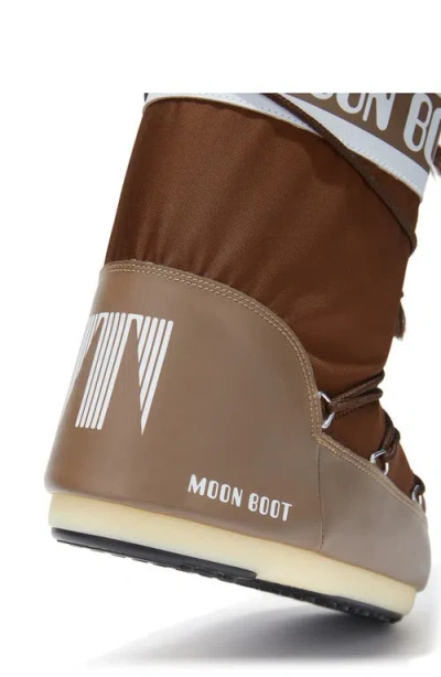 Moon Boot Brown Nylon And Synthetic Leather Icon Boots In Brown