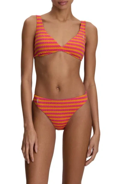 Polo Ralph Lauren Stripe Jacquard Minimal Bikini Bottoms In Multi