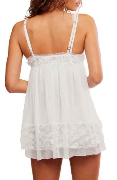 Free People Save The Date Chemise In White