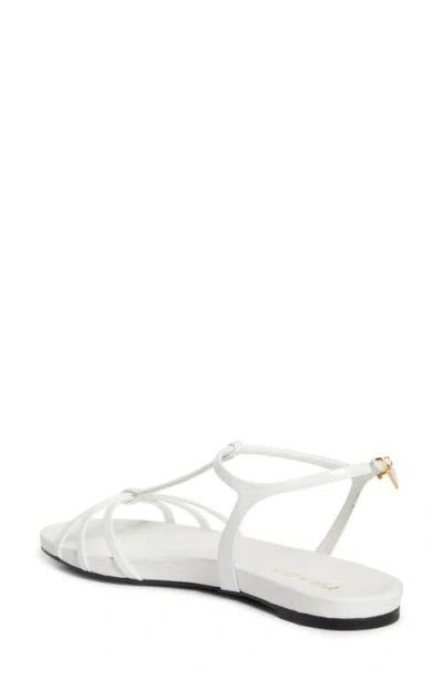 Prada Cage Strap Sandal In White