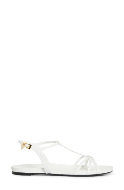 Prada Cage Strap Sandal In White
