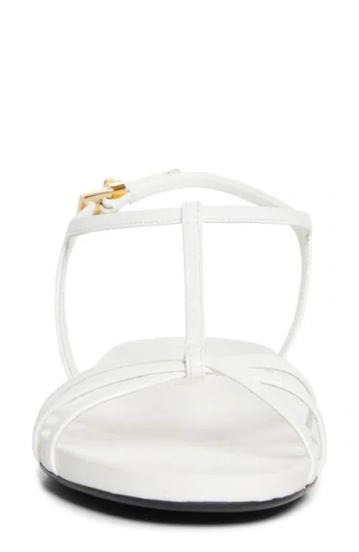 Prada Cage Strap Sandal In White