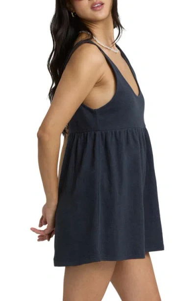 Billabong Easy Does It Cover-up Romper In Blue