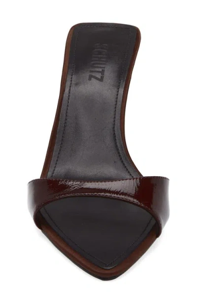 Schutz Elodie Pointed Toe Sandal In Black