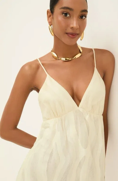 Vix Paula Hermanny Solid Nya Maxi Dress In White