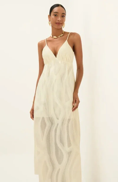 Vix Paula Hermanny Solid Nya Maxi Dress In White