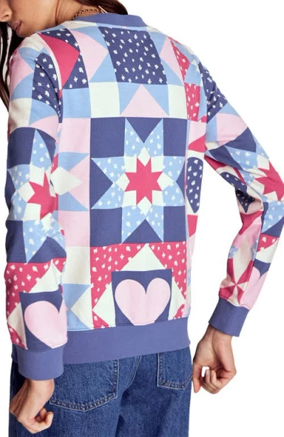 Boden Hannah Patchwork Sweatshirt In Multi