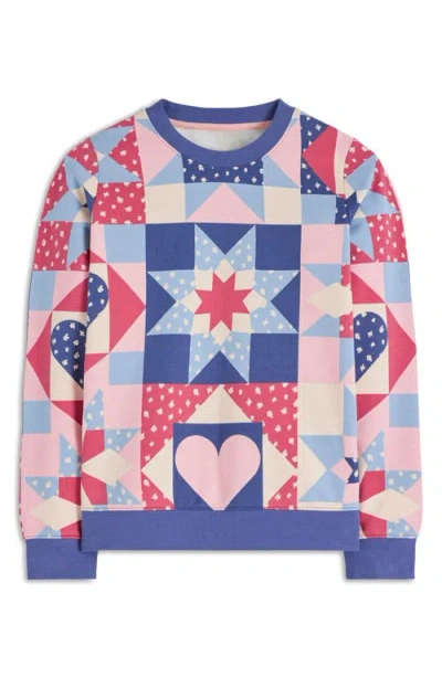 Boden Hannah Patchwork Sweatshirt In Multi