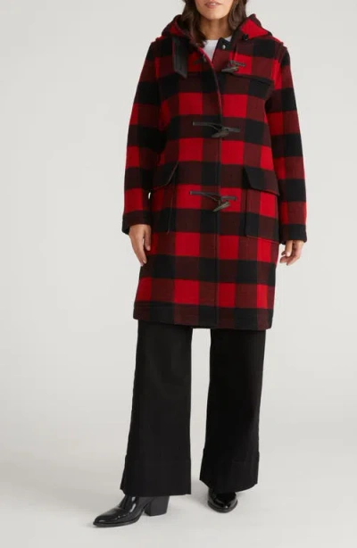 Universal Standard Highlands Duffle Coat In Red