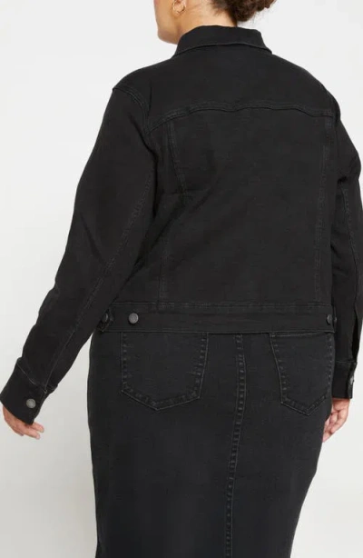 Universal Standard Kelsey Denim Jacket In Black