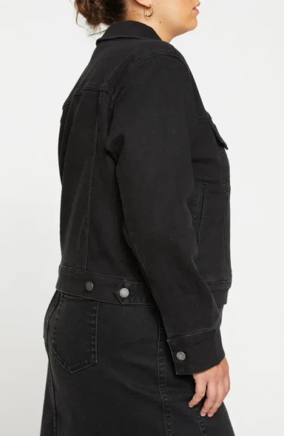 Universal Standard Kelsey Denim Jacket In Black