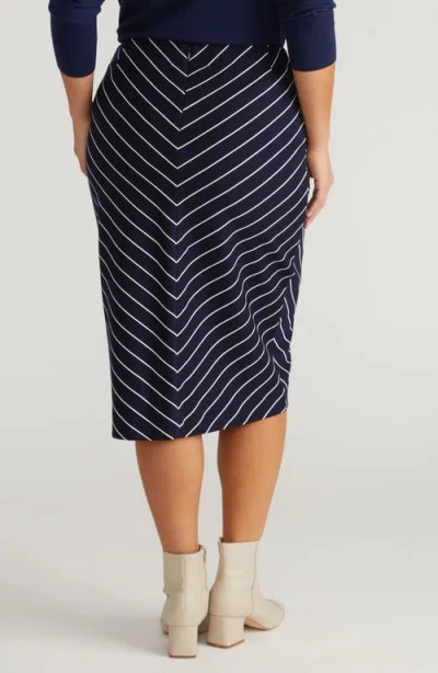 Universal Standard Anya Ponte Skirt In Blue