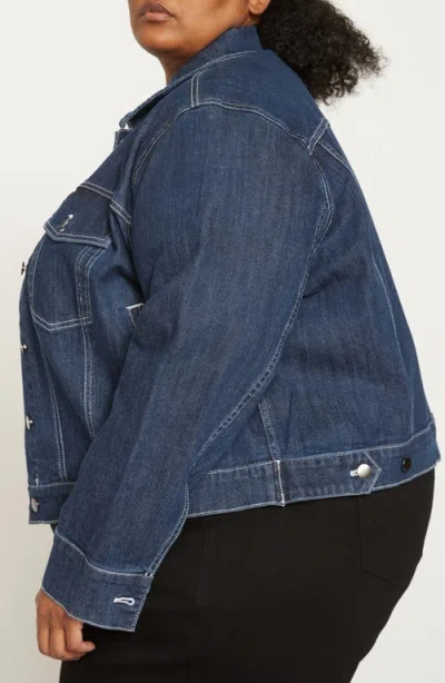 Universal Standard Kelsey Denim Jacket In Blue