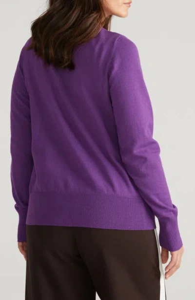 Universal Standard Savvy Cardigan In Purple