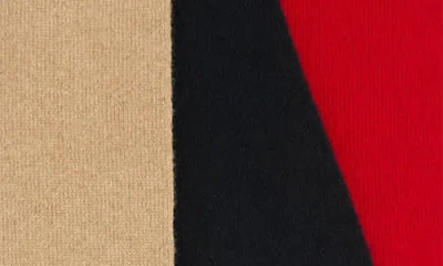 Jw Anderson Colorblock Four-end Merino Wool Scarf In Multi