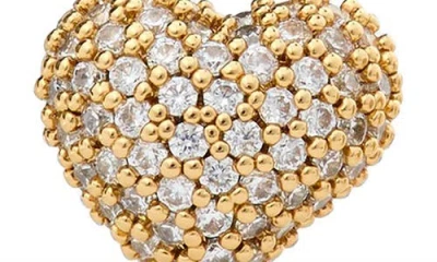 Kate Spade Amour Cubic Zirconia Gold-tone Pave Stud Earrings