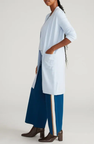 Universal Standard Long Open Front Cardigan In Blue