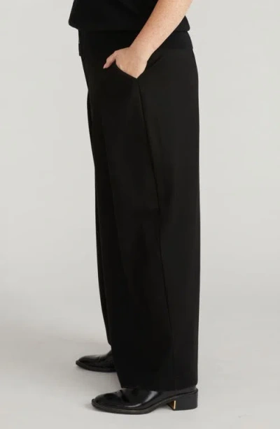 Universal Standard Palais Ponte Wide Leg Pants In Black