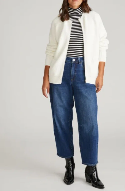 Universal Standard Vicki Zip-up Cardigan In Neutral