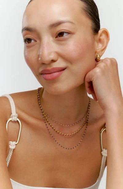 Oak & Luna Soltale Enamel Chain In Gold