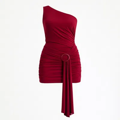 Growny Women's Red Andela Dress Burgundy In Red