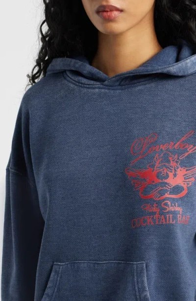 Boys Lie X Loverboy Racer Hoodie In Blue