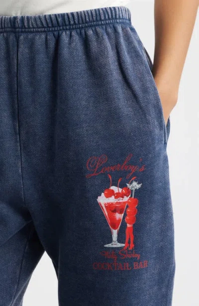 Boys Lie Lover Boy Kimmy Cotton Blend Sweatpants In Blue