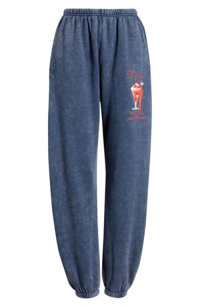 Boys Lie Lover Boy Kimmy Cotton Blend Sweatpants In Blue