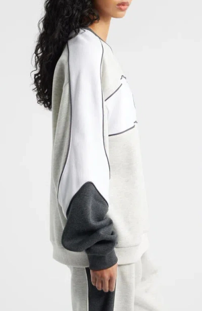 Boys Lie First Pick Heathered Oversize Sweatshirt In Multi