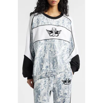 Boys Lie Snowed In Camo Thermal Sweatshirt In Multi