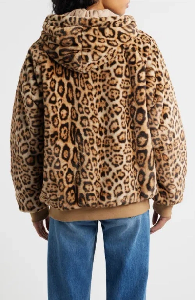 Boys Lie He A Cheetah Manhunt Fleece Zip Hoodie In Animal Print