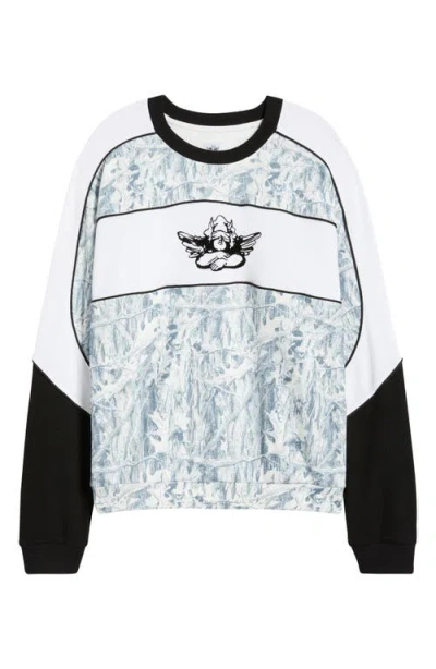 Boys Lie Snowed In Camo Thermal Sweatshirt In Multi